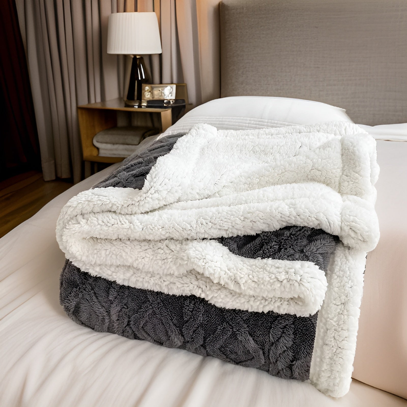 Ravelle – Tweezijdige Fleecedeken met Zachte Winterwarmte