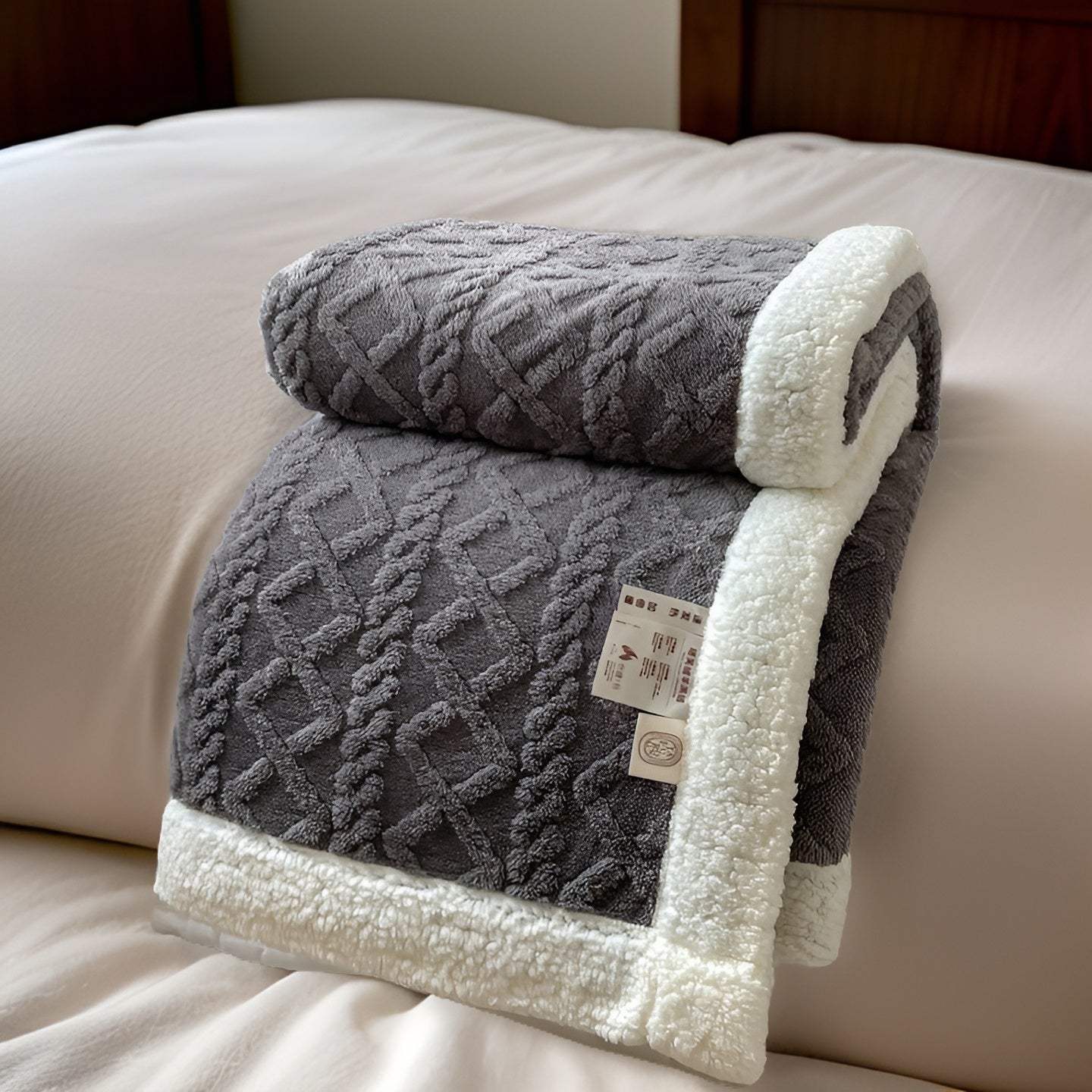 Ravelle – Tweezijdige Fleecedeken met Zachte Winterwarmte