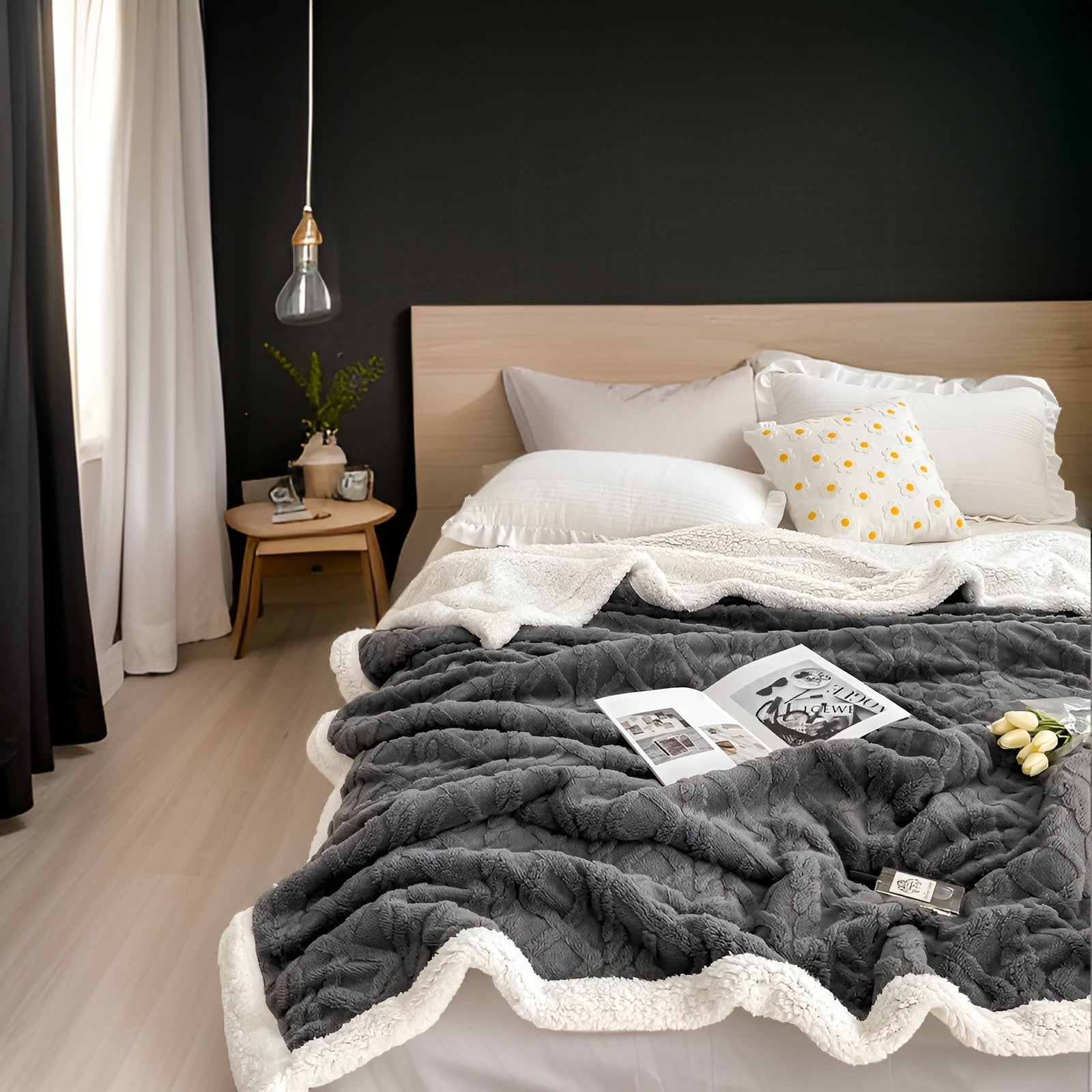 Ravelle – Tweezijdige Fleecedeken met Zachte Winterwarmte