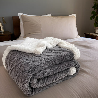 Ravelle – Tweezijdige Fleecedeken met Zachte Winterwarmte