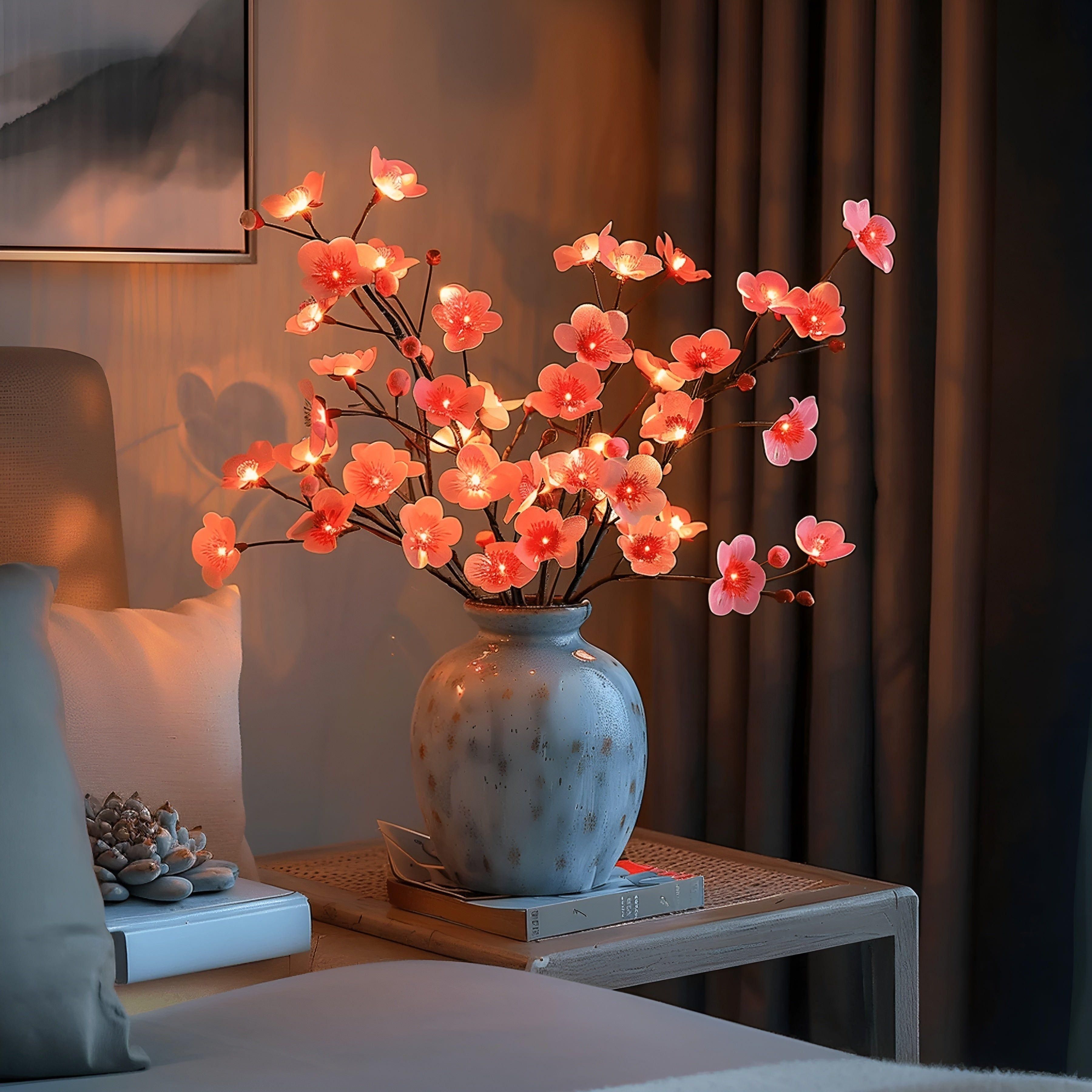 Luminara Branch – Decoratieve LED Lamp in Olijftak Design
