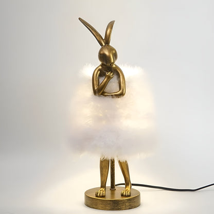 BunnyGlow – Speelse LED Tafellamp met Veeraccenten