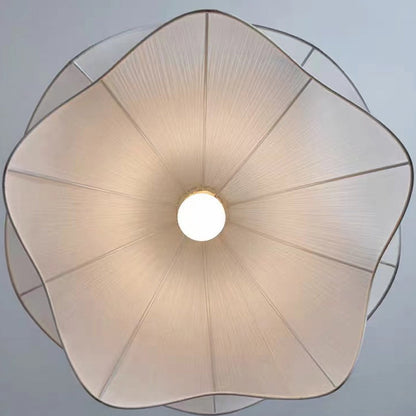 Hanglamp van metaal en stof – Bonq