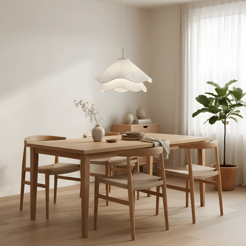 Hanglamp van metaal en stof – Bonq