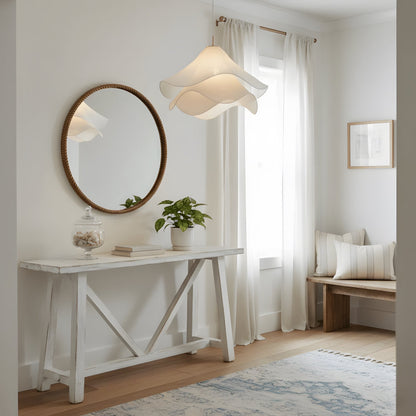 Hanglamp van metaal en stof – Bonq