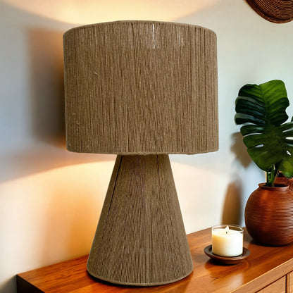 JutaLume – Tafellamp van Handgeweven Jute