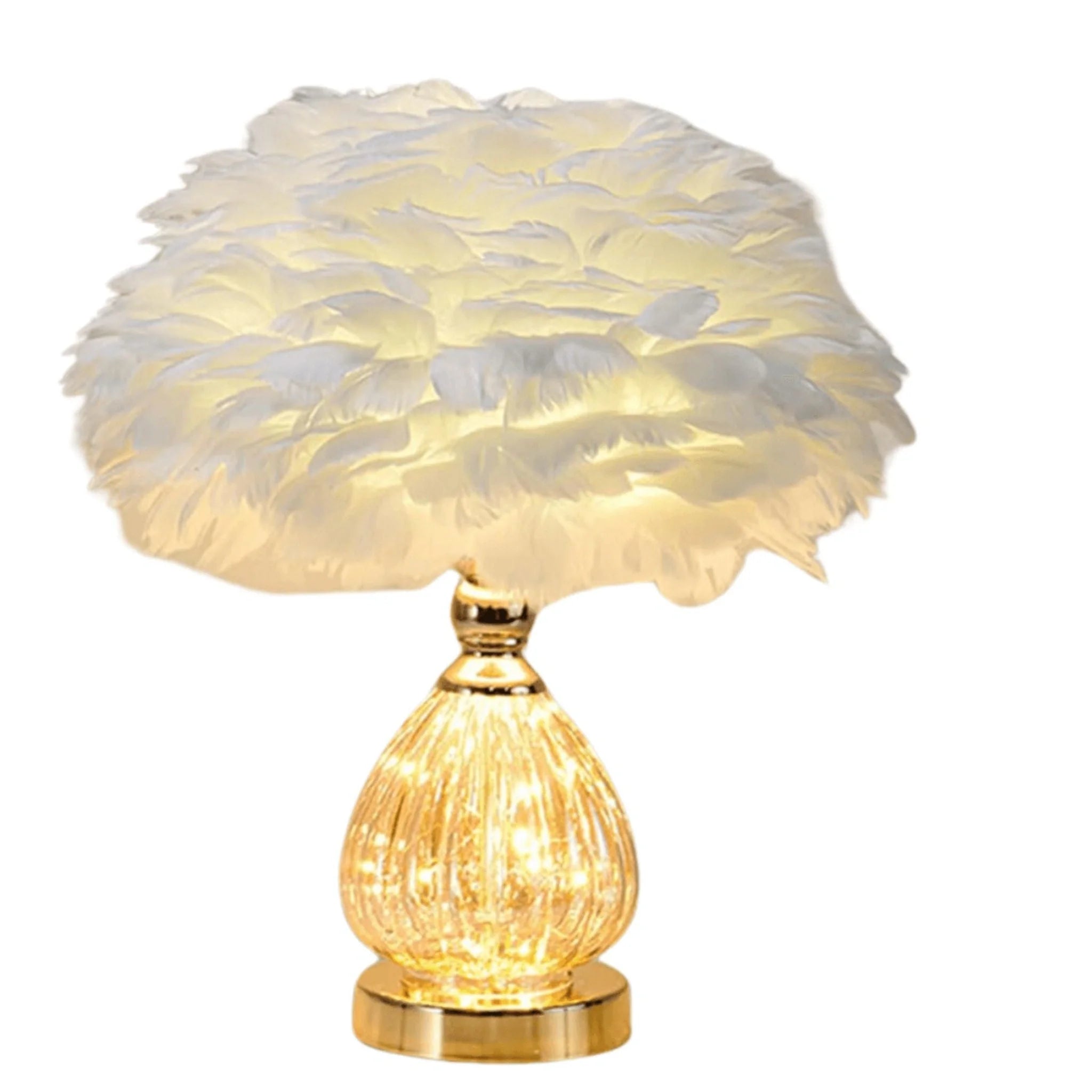 Feather Luxe – Nachtlamp met Struisvogelveren