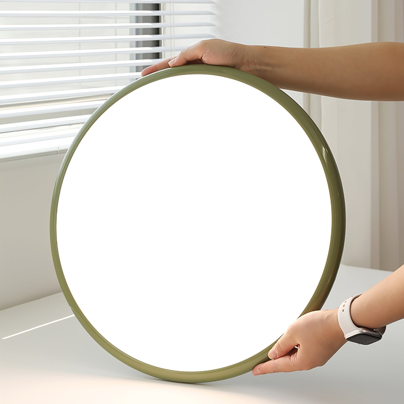 Plafondlamp van metaal en acryl – Bonq