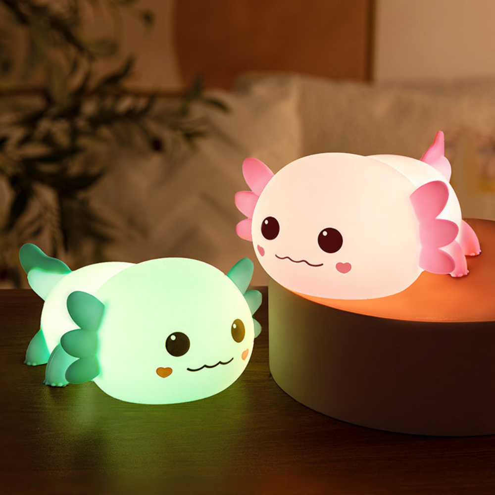 Schattig Axolotl-Nachtlampje