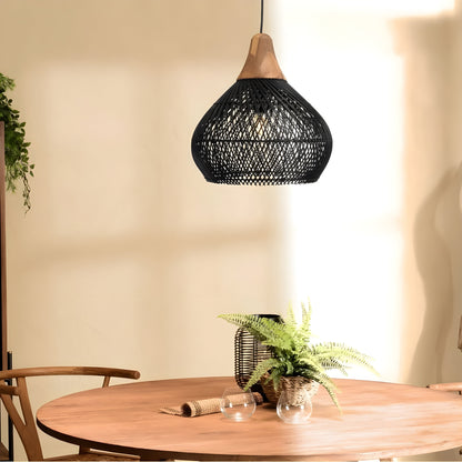 Naturalea Light – Handgemaakte Rotan Hanglamp met Warme Uitstraling