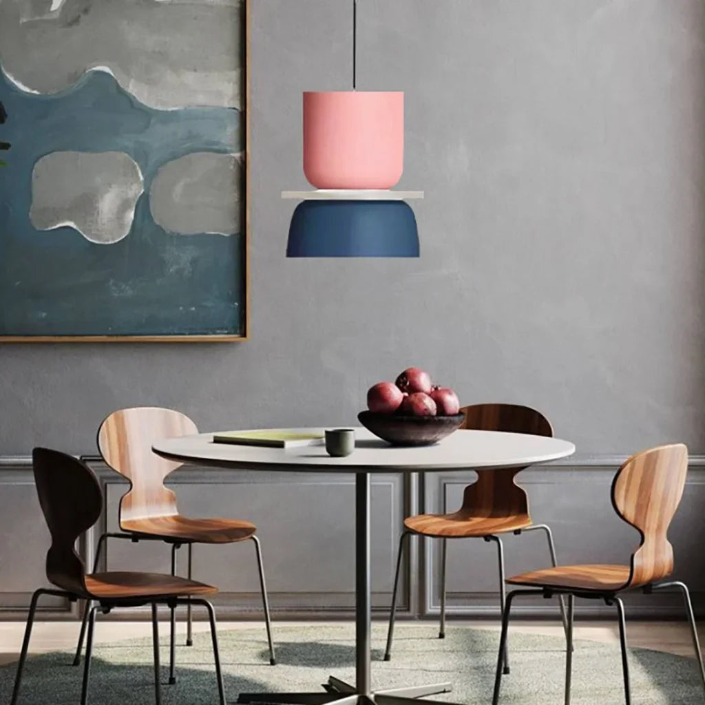 hanglamp van aluminium met een matte coating.– Bonq
