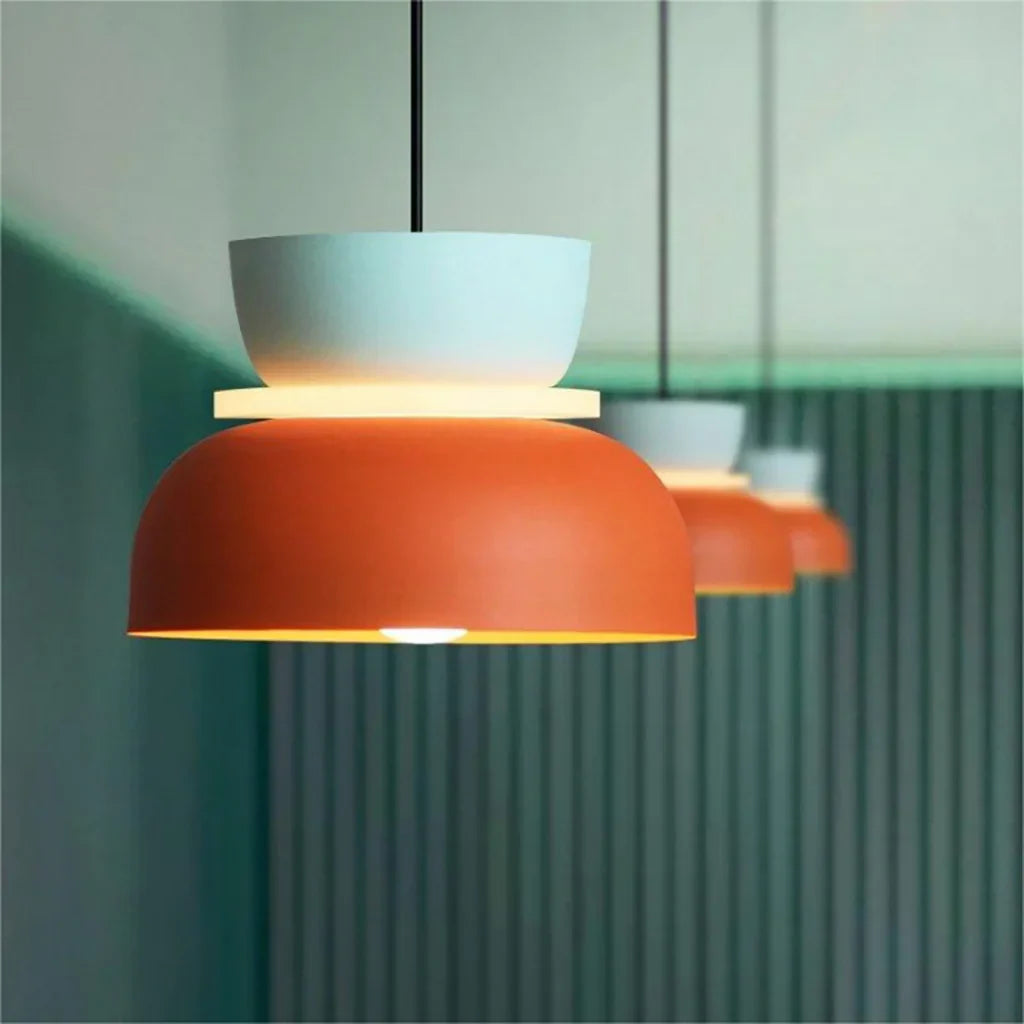 hanglamp van aluminium met een matte coating.– Bonq