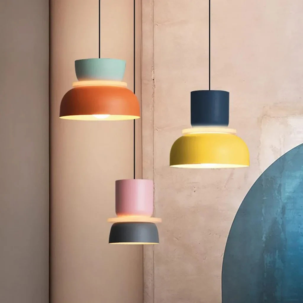 hanglamp van aluminium met een matte coating.– Bonq