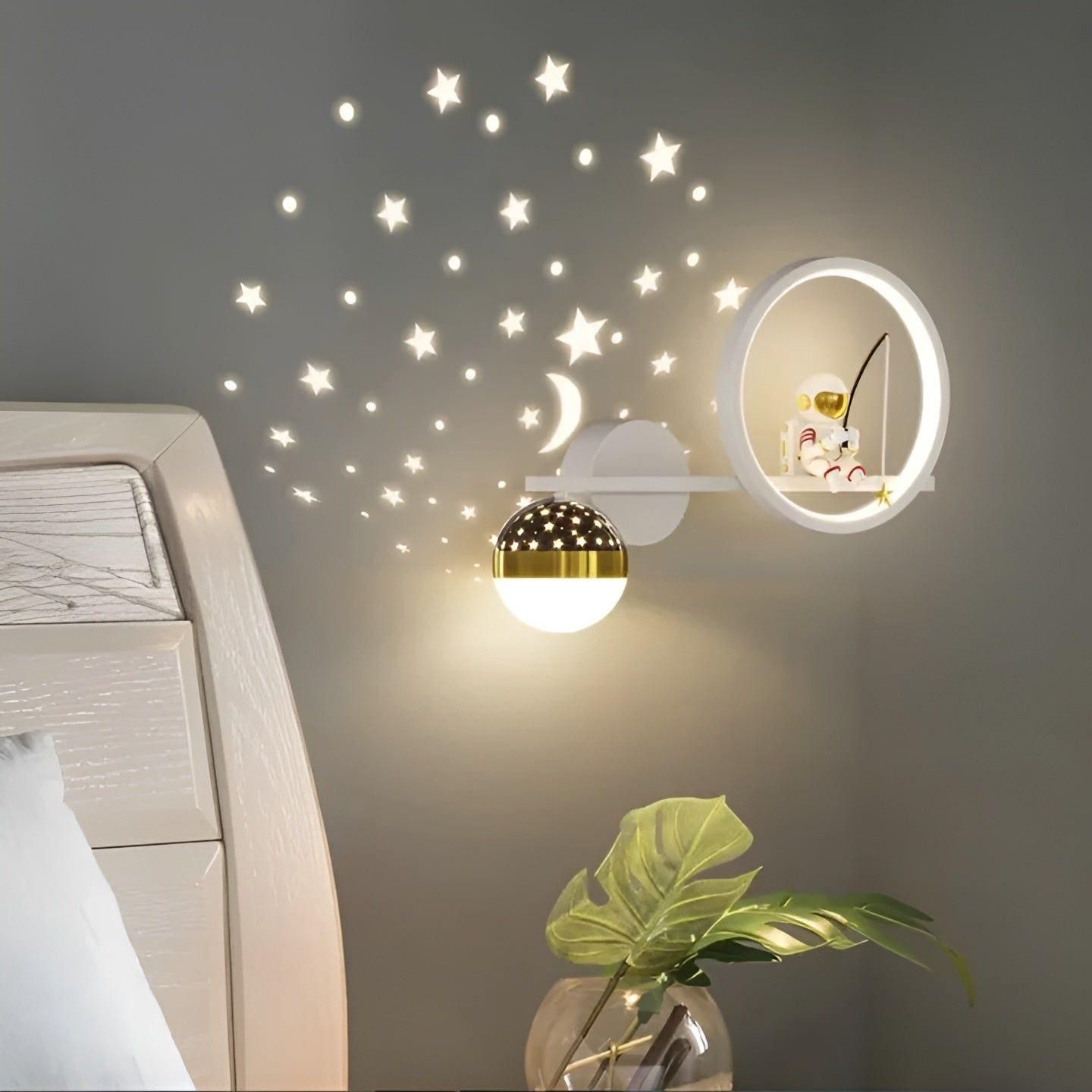 StarryDream – LED Wandlamp met Sterrenprojectie