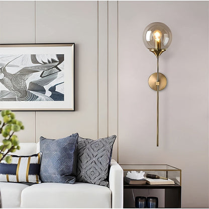 Lumisphere – Wandlamp van Glas & Goud