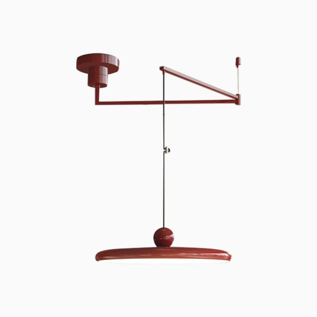 Hanglamp van acryl en ijzer met verstelbare zwenkarm – Bonq