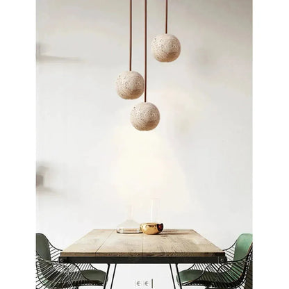 TerraLuce Travertin Hanglamp – Natuurlijke Elegantie in Wabi-Sabi Stijl
