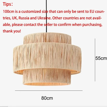 Morotan™ Japanse Wabi Sabi Rotan Hanglamp