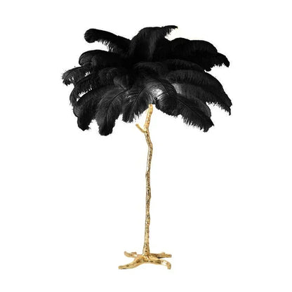 Merovia™ Luxe Struisvogel Veren Vloerlamp