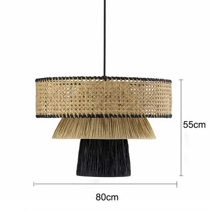 Morotan™ Japanse Wabi Sabi Rotan Hanglamp