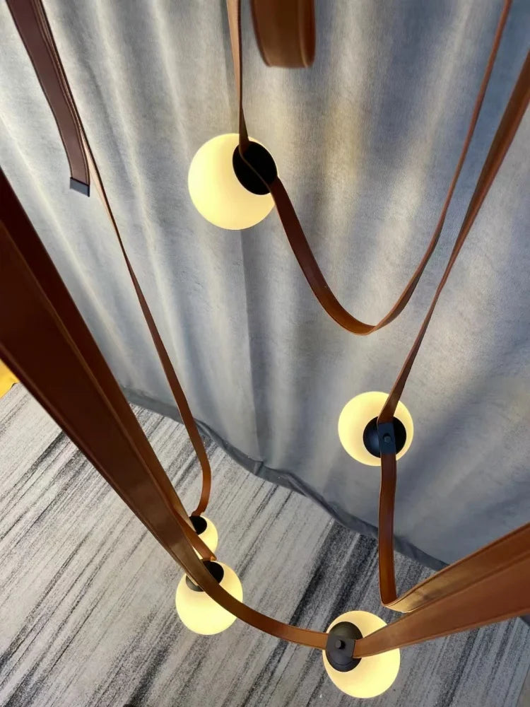 Italiaanse Lederen hanglamp