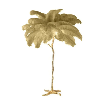 Merovia™ Luxe Struisvogel Veren Vloerlamp
