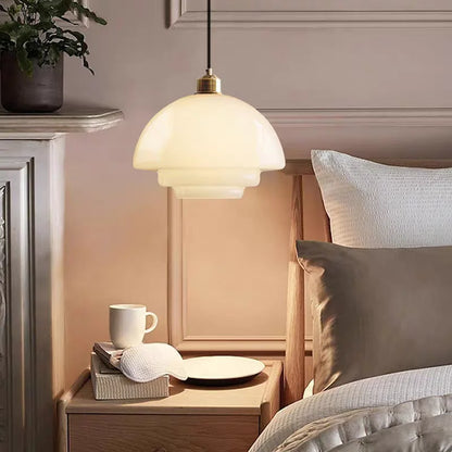 Meliora™ Vintage Glazen Kroonluchter in Melkwit Glas