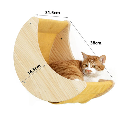 PurrTrail™ Katten Klimtouw & Plank Set – 2-Delige Wandmontage Krab- en Klimboom