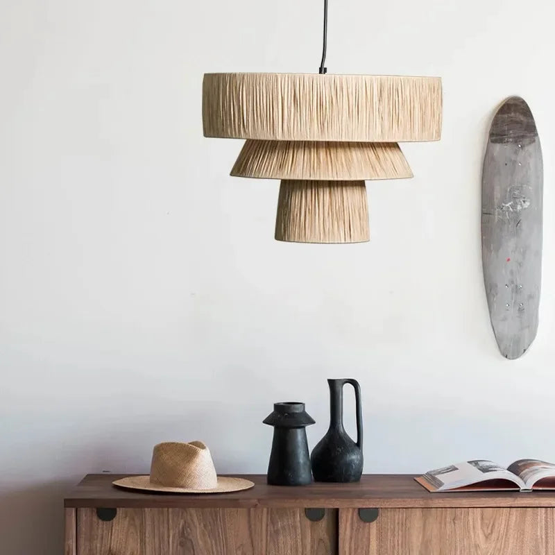 Morotan™ Japanse Wabi Sabi Rotan Hanglamp