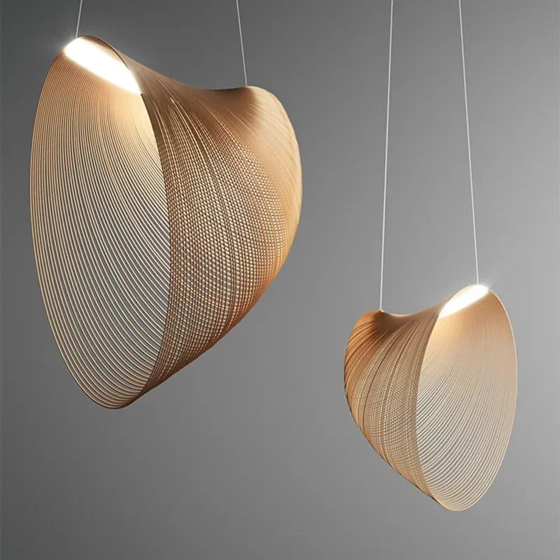 LumiWood™ LED Houten Hanglamp | Japanse Stijl voor Woonkamer, Eetkamer & Slaapkamer