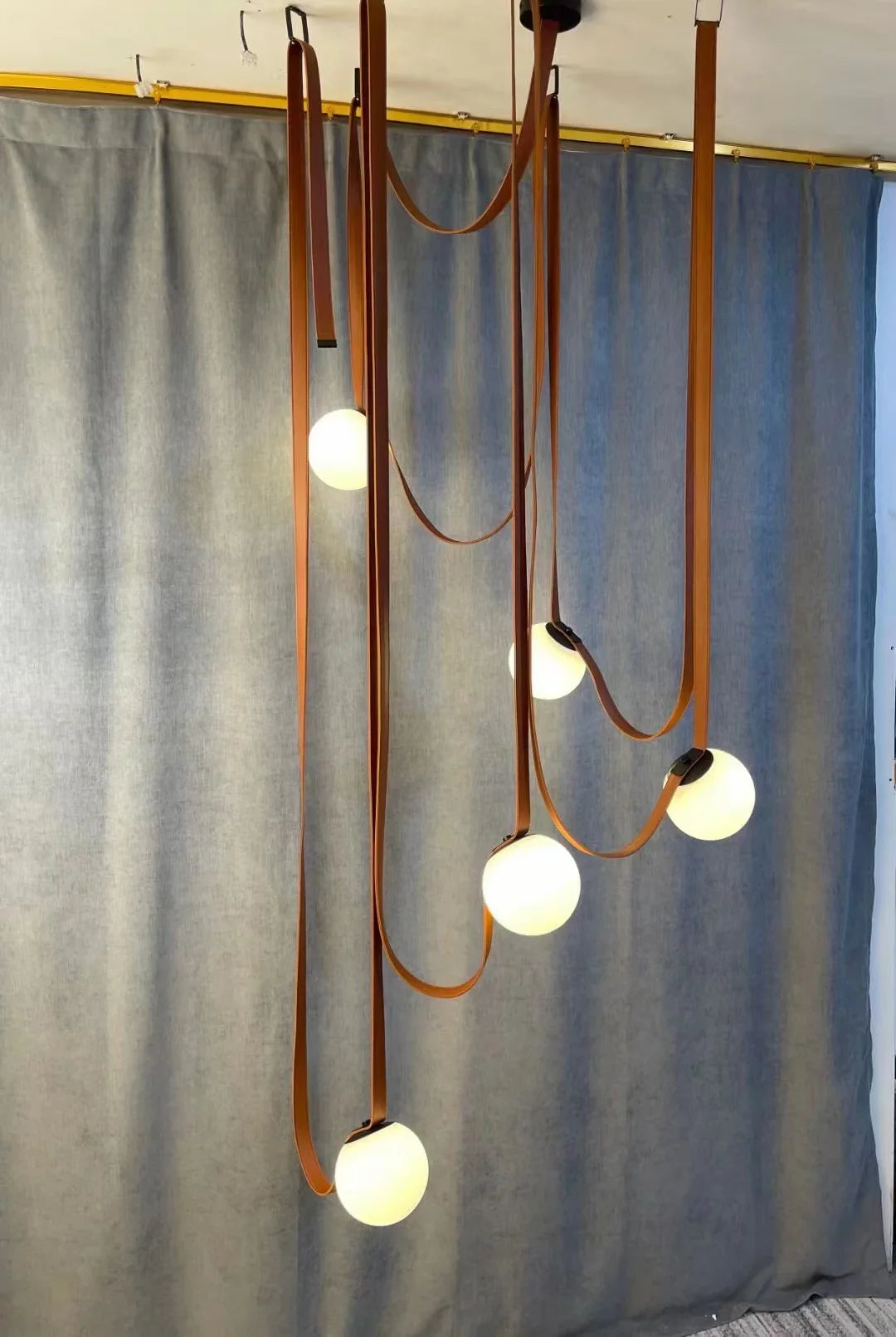 Italiaanse Lederen hanglamp