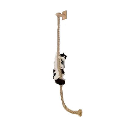 PurrTrail™ Katten Klimtouw & Plank Set – 2-Delige Wandmontage Krab- en Klimboom