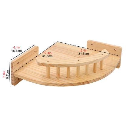 PurrTrail™ Katten Klimtouw & Plank Set – 2-Delige Wandmontage Krab- en Klimboom