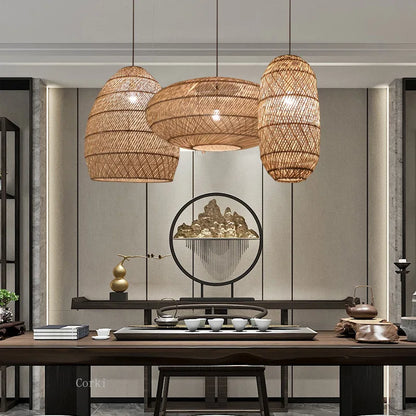 Handgeweven hanglamp