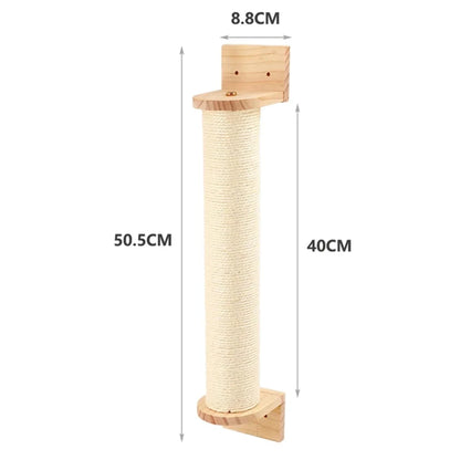 PurrTrail™ Katten Klimtouw & Plank Set – 2-Delige Wandmontage Krab- en Klimboom