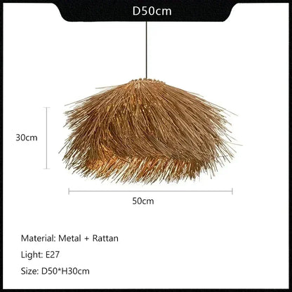 Meyura™ Handgeweven Rotan Hanglamp