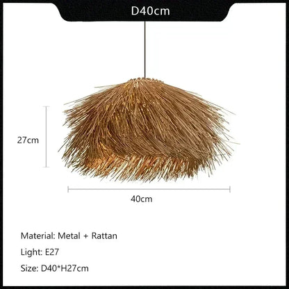 Meyura™ Handgeweven Rotan Hanglamp