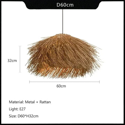 Meyura™ Handgeweven Rotan Hanglamp