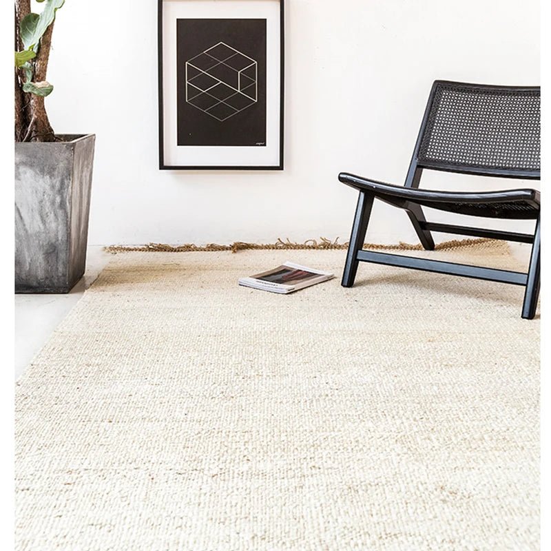 Hinora™ Japans Handgeweven Jute Vloerkleed