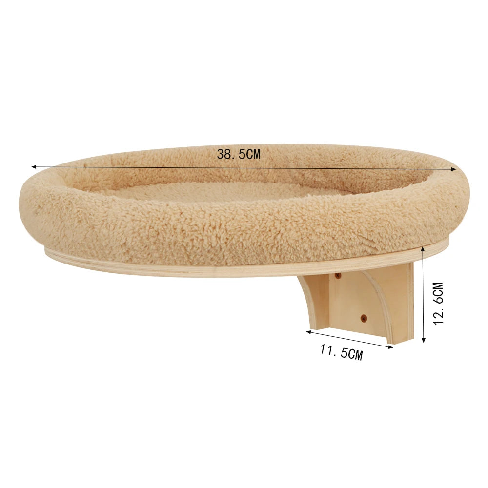 PurrTrail™ Katten Klimtouw & Plank Set – 2-Delige Wandmontage Krab- en Klimboom