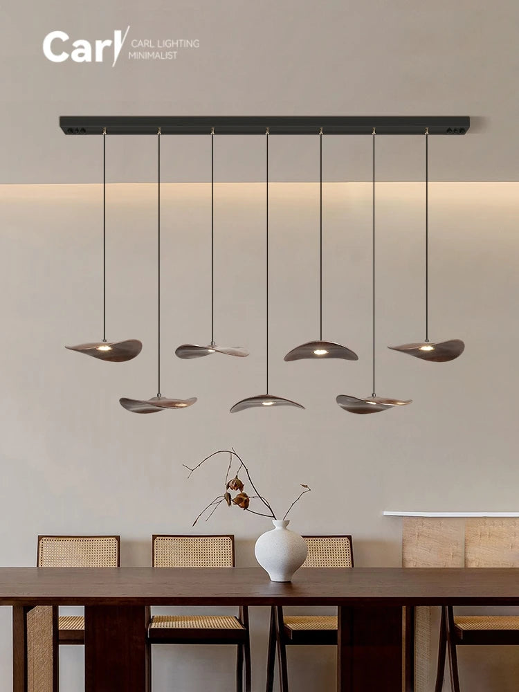 Mavento™ Tijdloze houten kroonluchter in walnootkleur
