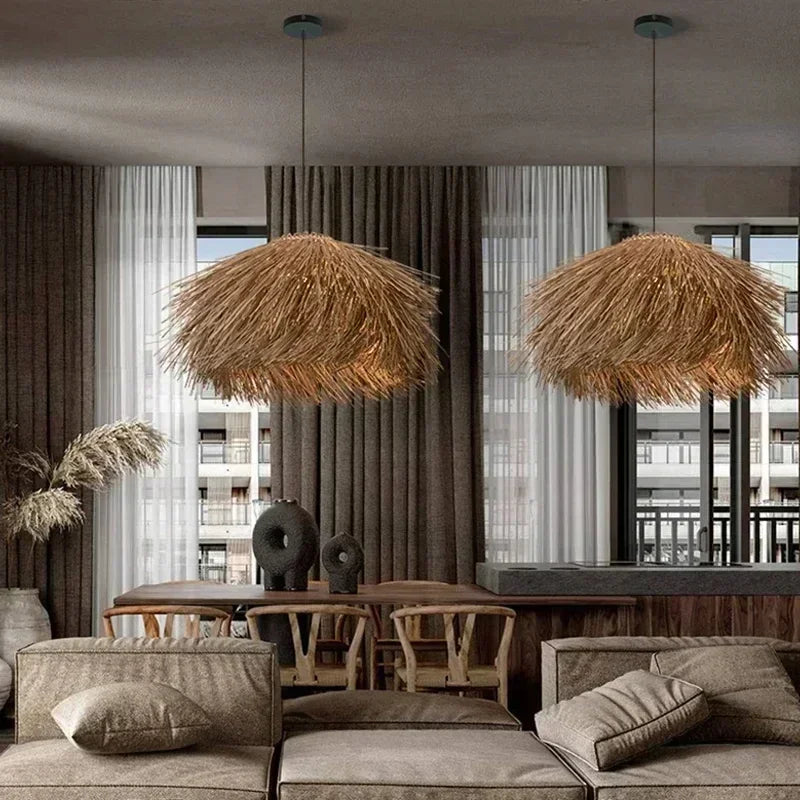 Meyura™ Handgeweven Rotan Hanglamp