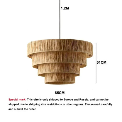 Morotan™ Japanse Wabi Sabi Rotan Hanglamp