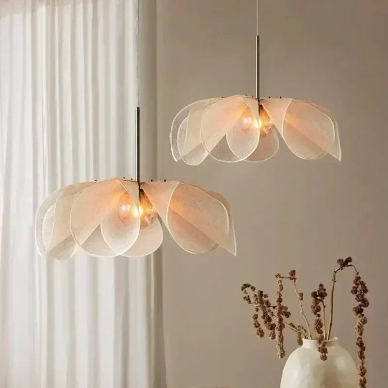 Mavera™  Wabi-Sabi Stoffen Bloem Hanglamp