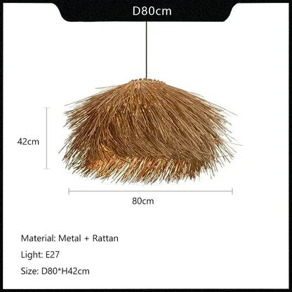 Meyura™ Handgeweven Rotan Hanglamp