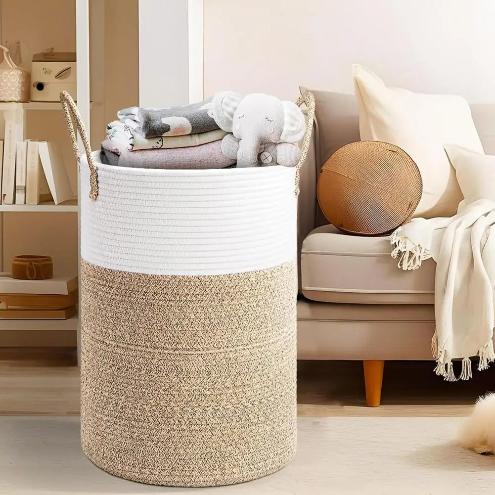 Handloom™ Grote Capaciteit & Duurzame Opbergmand - Vuile Kledingmand van Katoen –