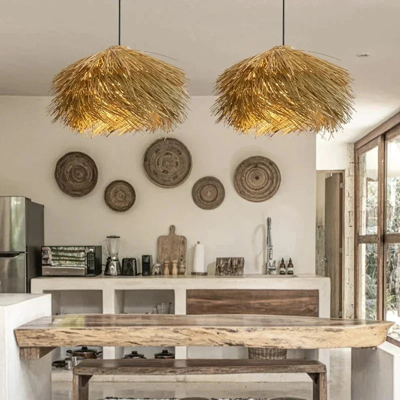 Meyura™ Handgeweven Rotan Hanglamp