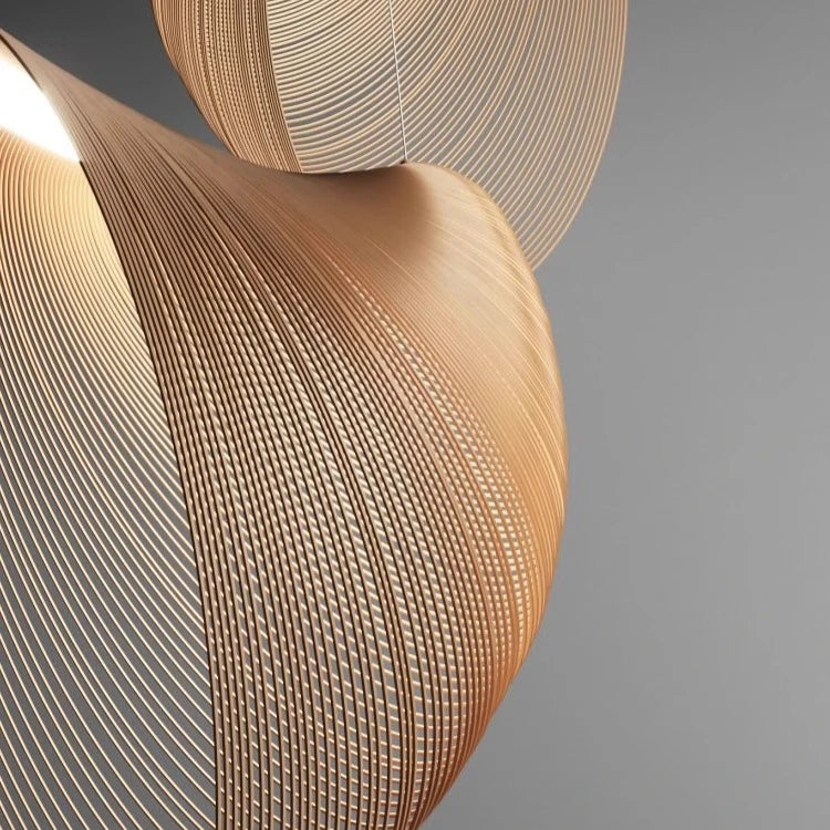 LumiWood™ LED Houten Hanglamp | Japanse Stijl voor Woonkamer, Eetkamer & Slaapkamer