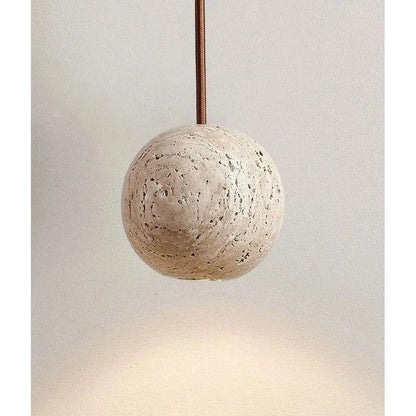 TerraLuce Travertin Hanglamp – Natuurlijke Elegantie in Wabi-Sabi Stijl