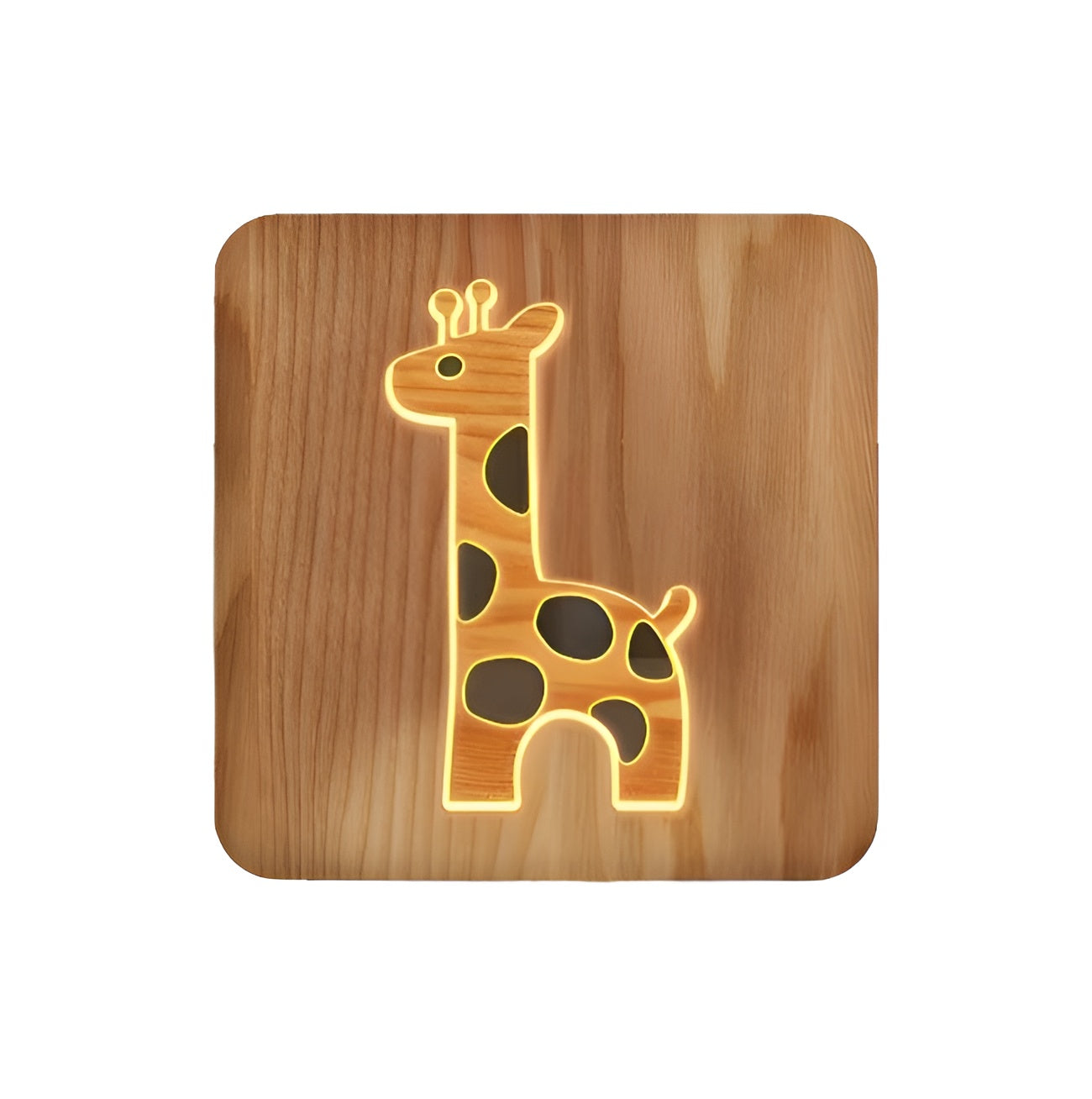 PineGlow – Houten Kinderlamp met Touch-Dimmer